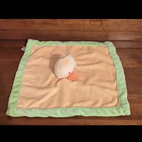 Tiddliwinks Yellow Green Duck Security Blanket Lovey - Picture 2 of 4